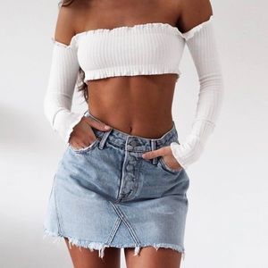 Crop knit top